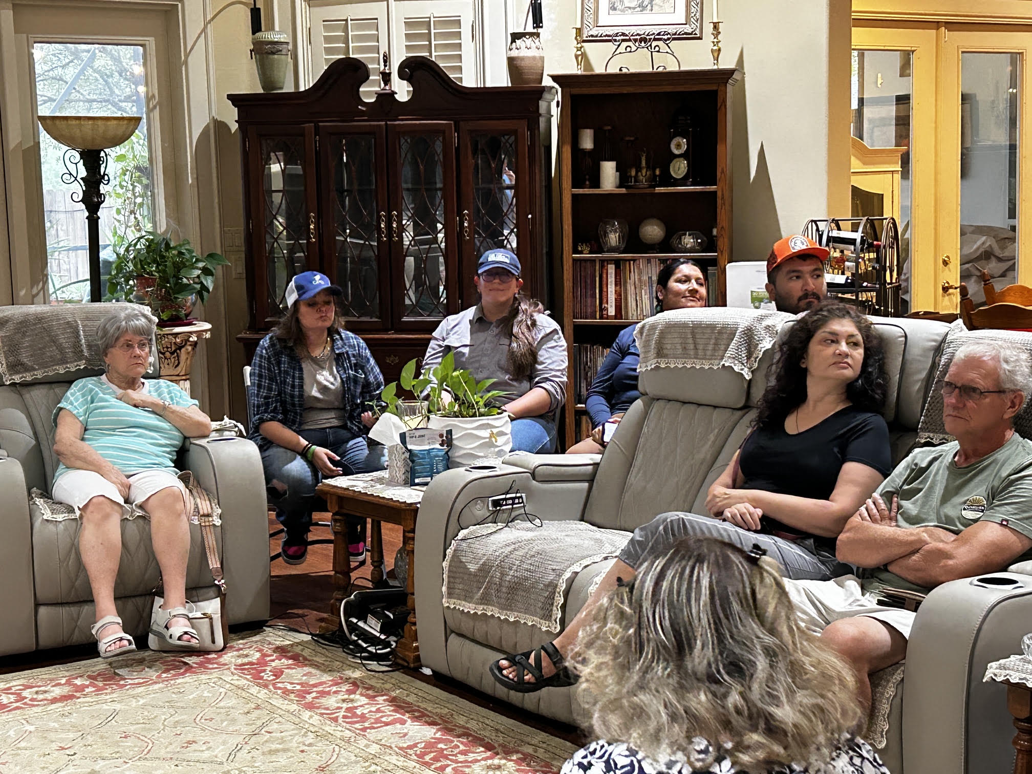 Community members gathered to discuss resaca restoration